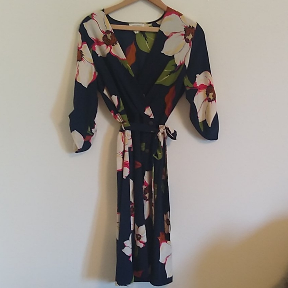 Monteau Blue Floral Dress